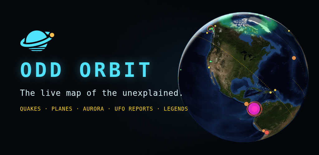 Odd Orbit: the live map of the unexplained